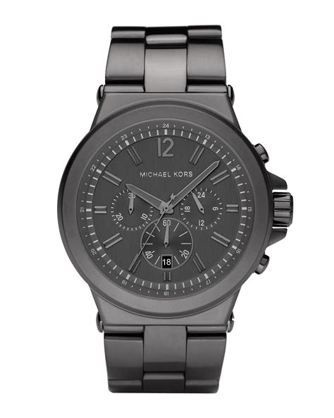 michael kors dylan watch gunmetal|Michael Kors Dylan Chronograph Gunmetal Dial .